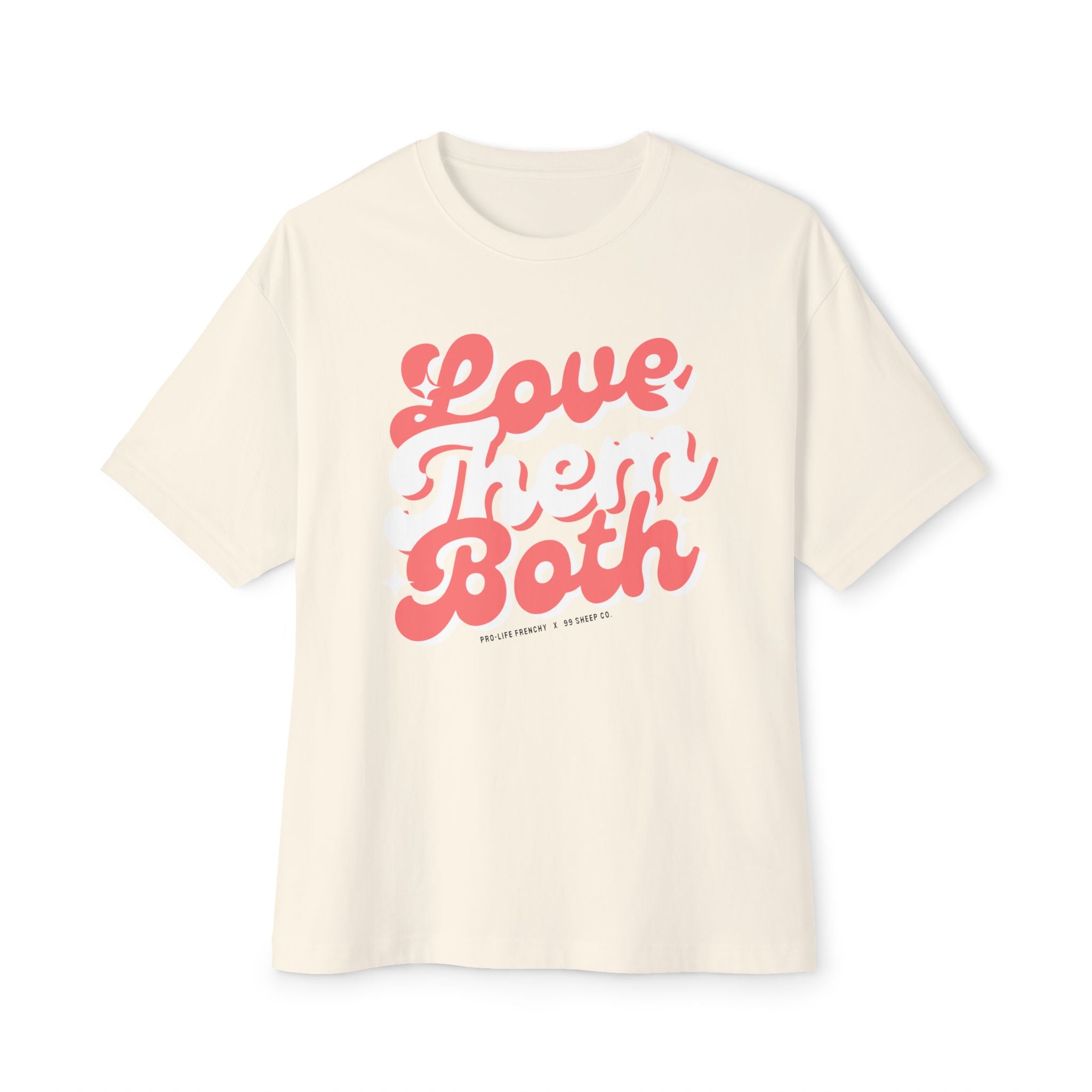 Love Them Both Unisex Oversized Boxy Tee