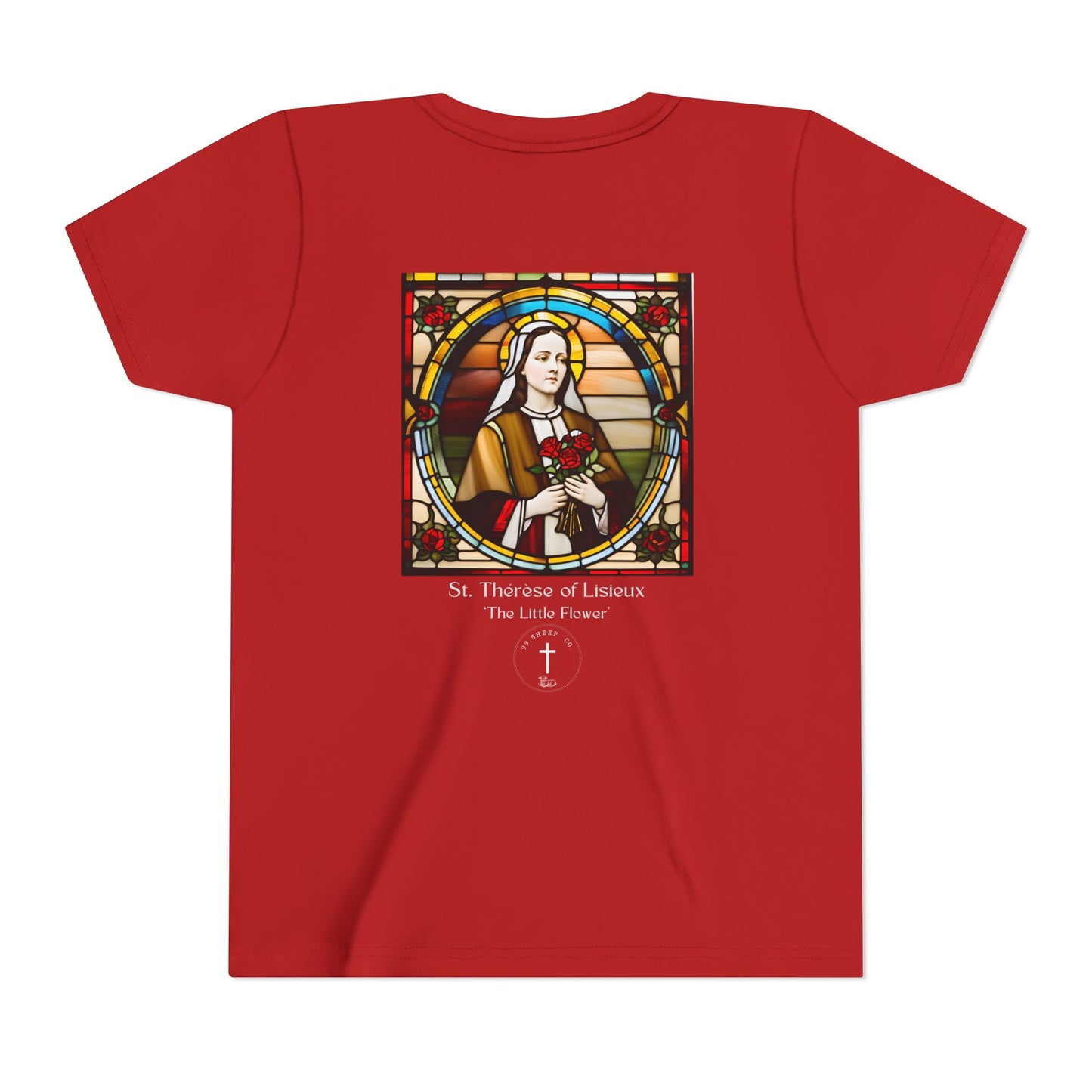 St. Therese of Lisieux Design - Unisex - Youth Short Sleeve Tee - Graphic Shirt