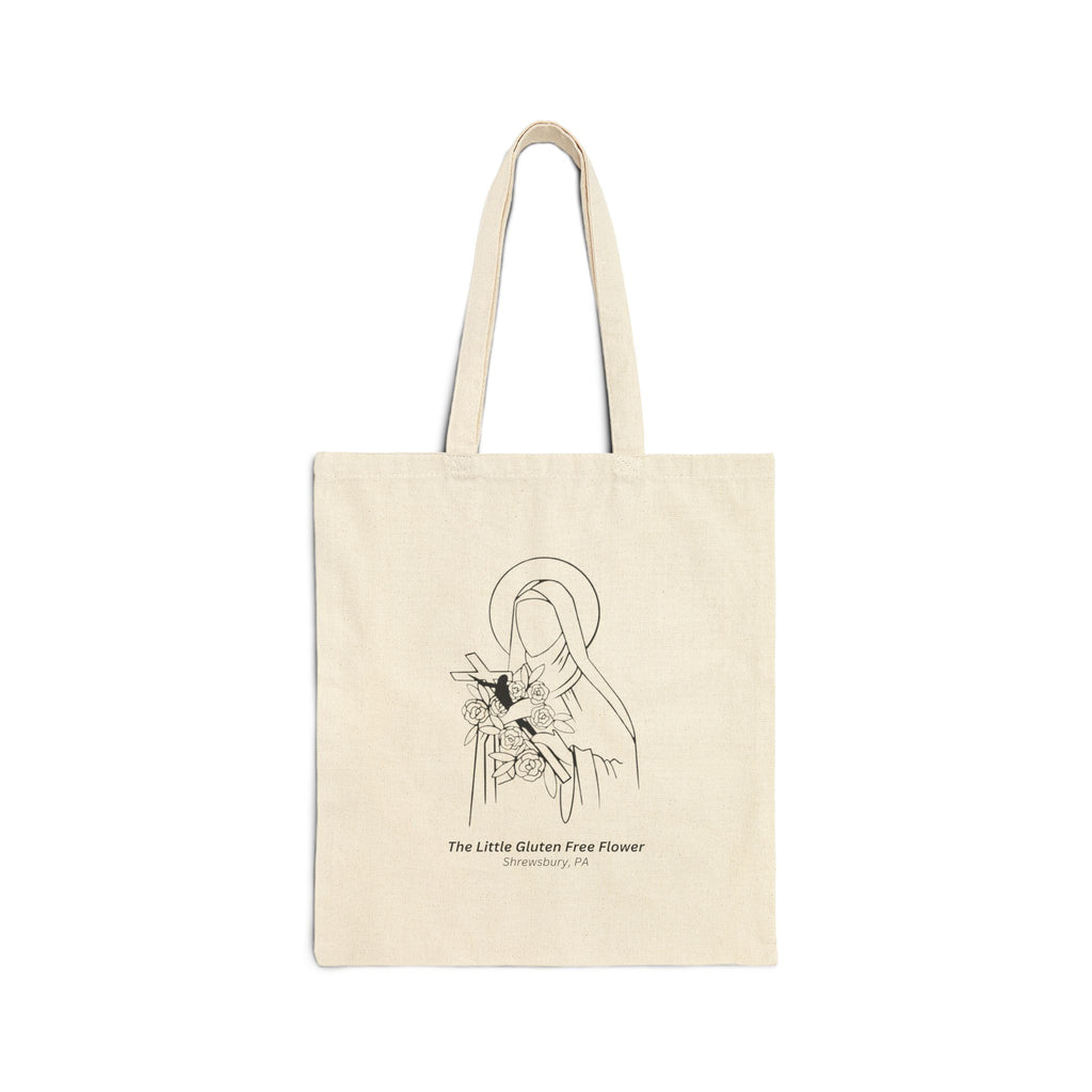 The Little Gluten Free Flower Cotton Canvas Tote Bag