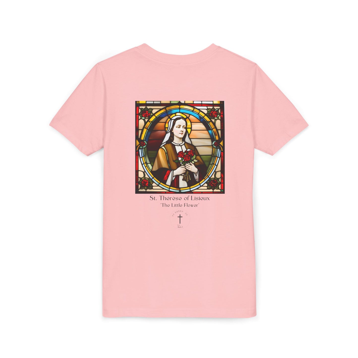 St. Therese of Lisieux Design - Unisex - Youth Short Sleeve Tee - Graphic Shirt