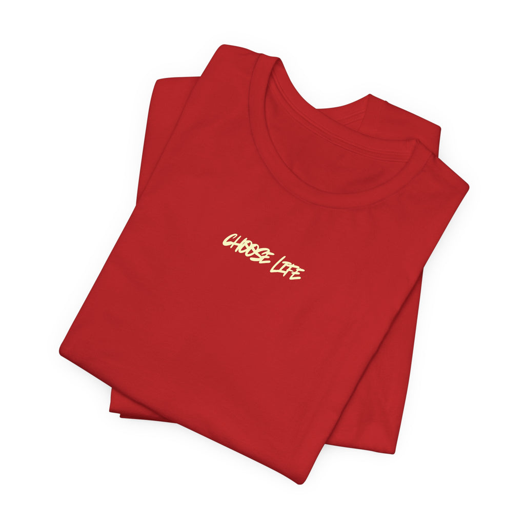 Choose Life - Unisex Tee by @thecrunchycatholicmom
