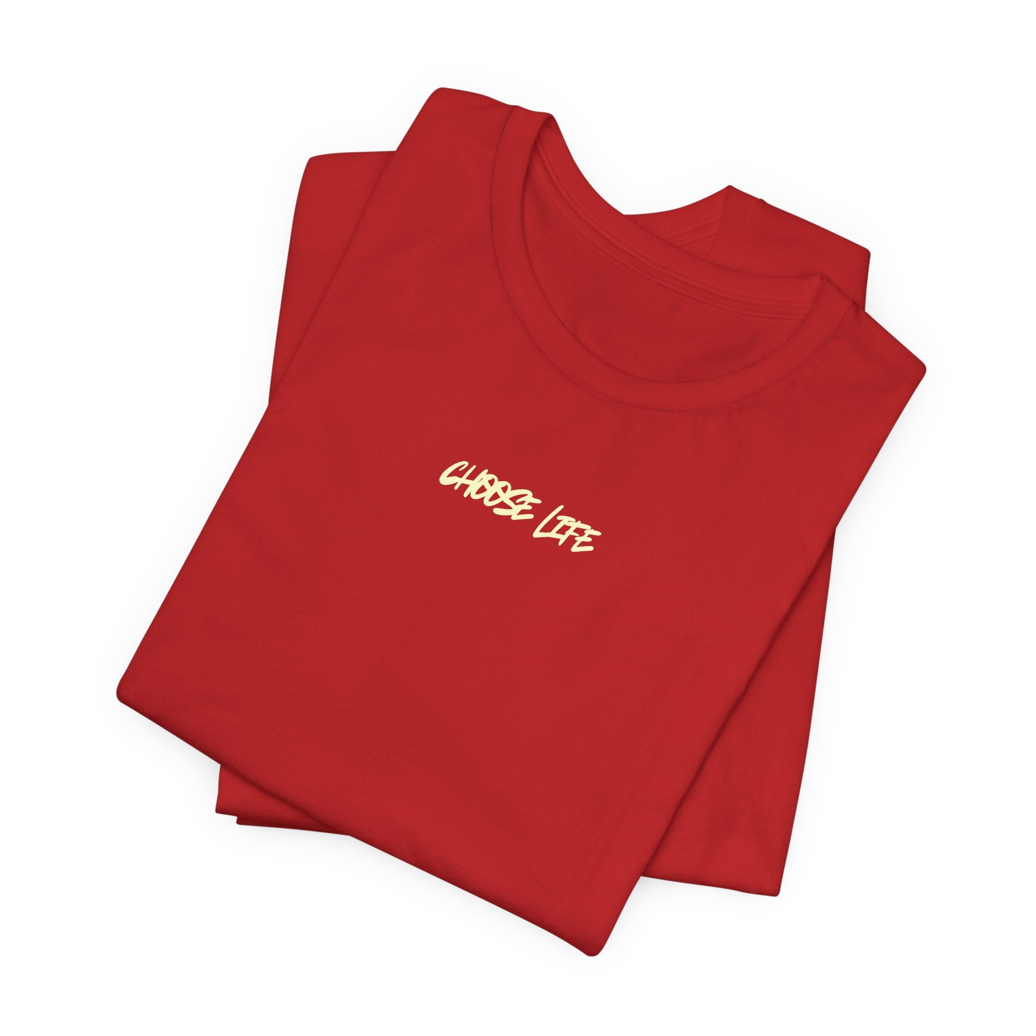 Choose Life - Unisex Tee by @thecrunchycatholicmom