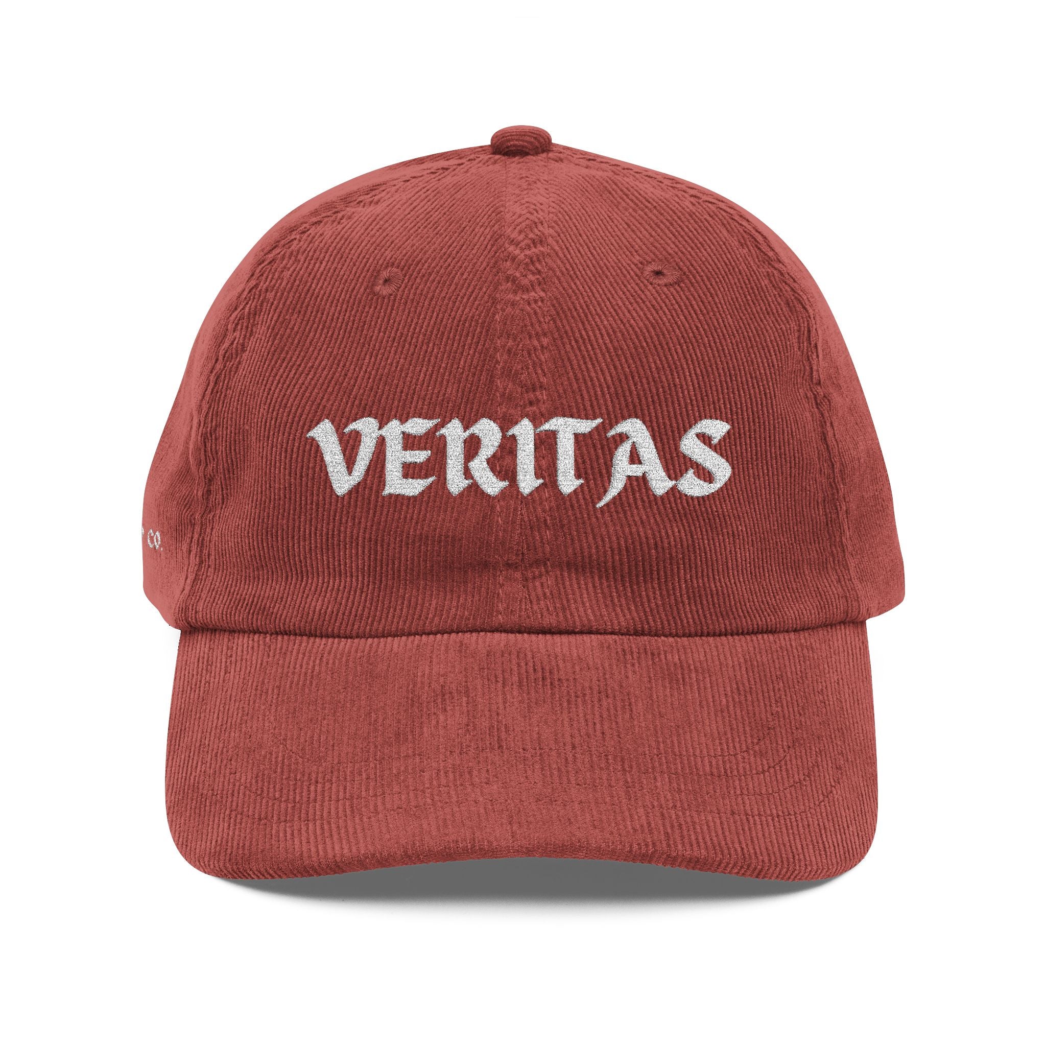 Veritas - Vintage Embroidery Corduroy Cap