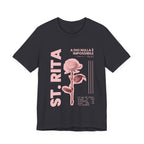 St. Rita of Cascia Women's Tee — "Nothing Is Impossible With God"