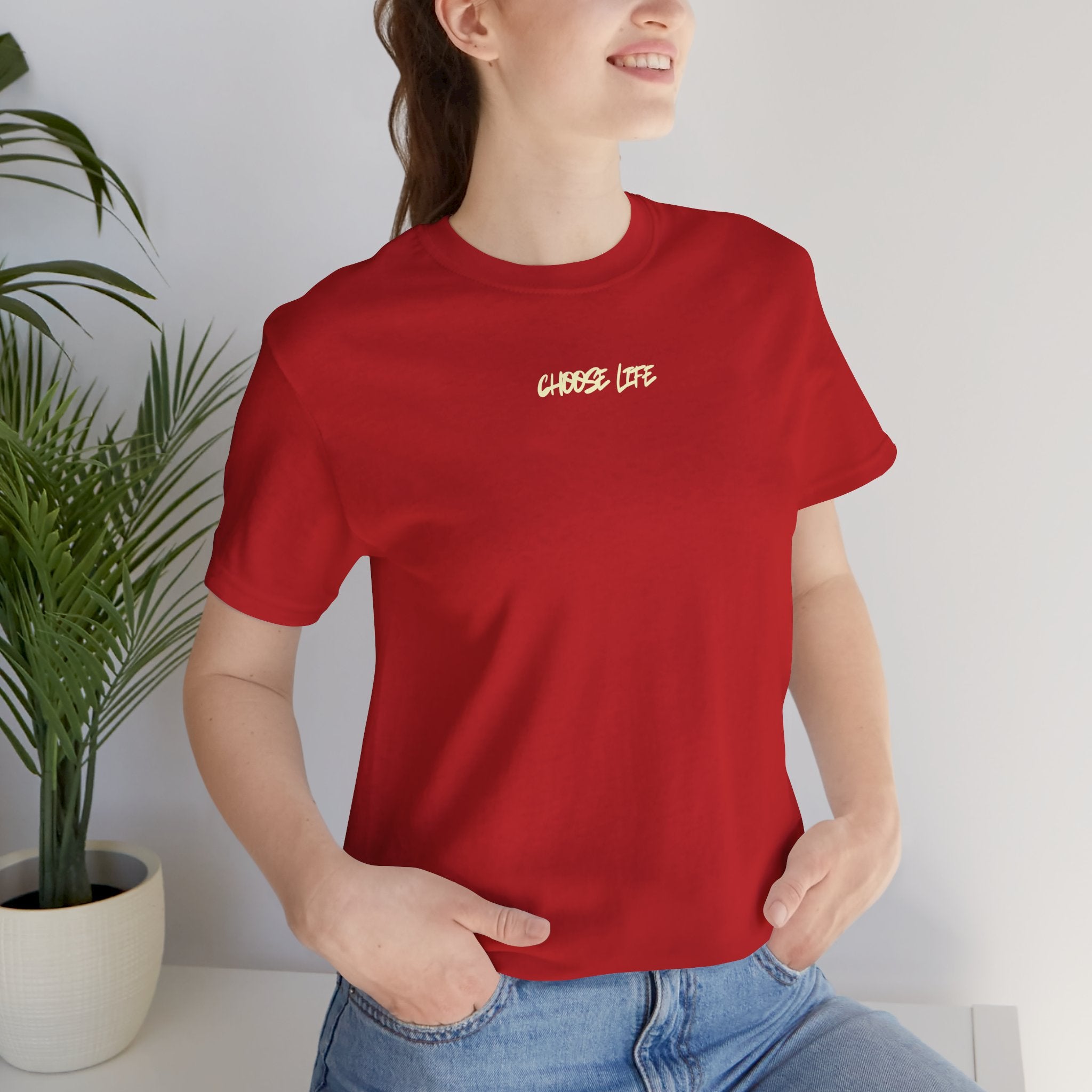 Choose Life - Unisex Tee by @thecrunchycatholicmom