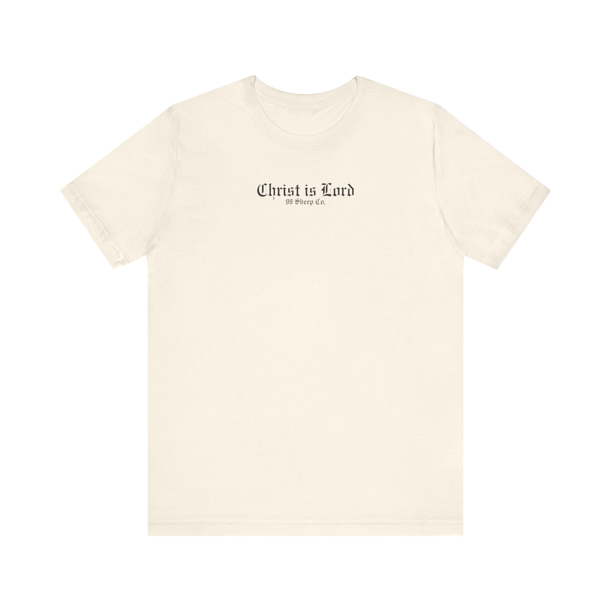 Christ is Lord - Minimal Gothic Print - Premium Unisex Tee