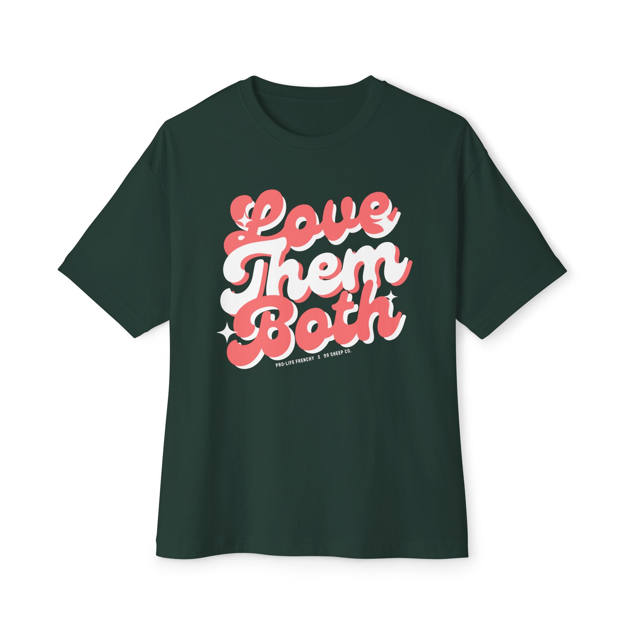 Love Them Both Unisex Oversized Boxy Tee