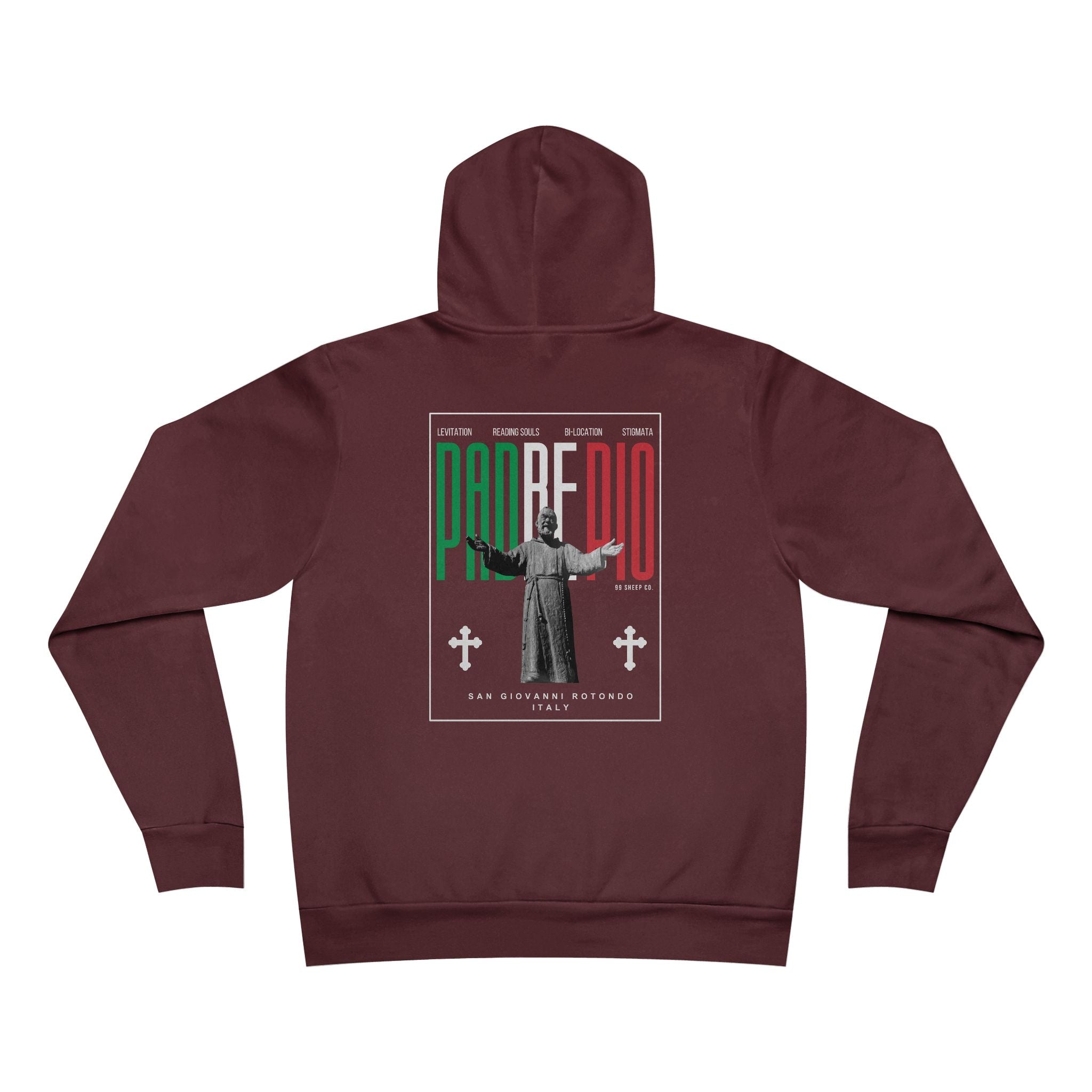 Padre Pio × Italy — "Pray, Hope, Don't Worry" Hoodie | Saints of the Pitch