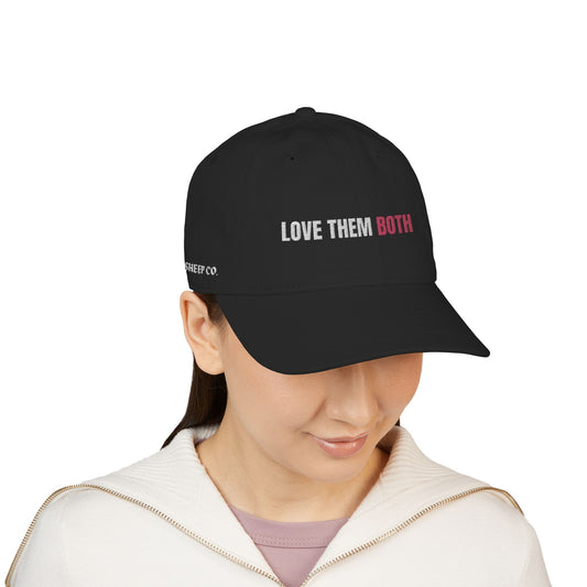 Love them BOTH - Pro Life Frenchie - Embroidered Organic Baseball Cap