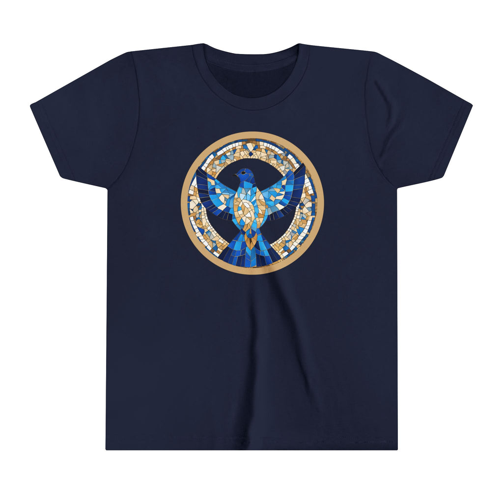 Holy Spirit Mosaic (Dove) -  Premium Youth Short Sleeve Tee