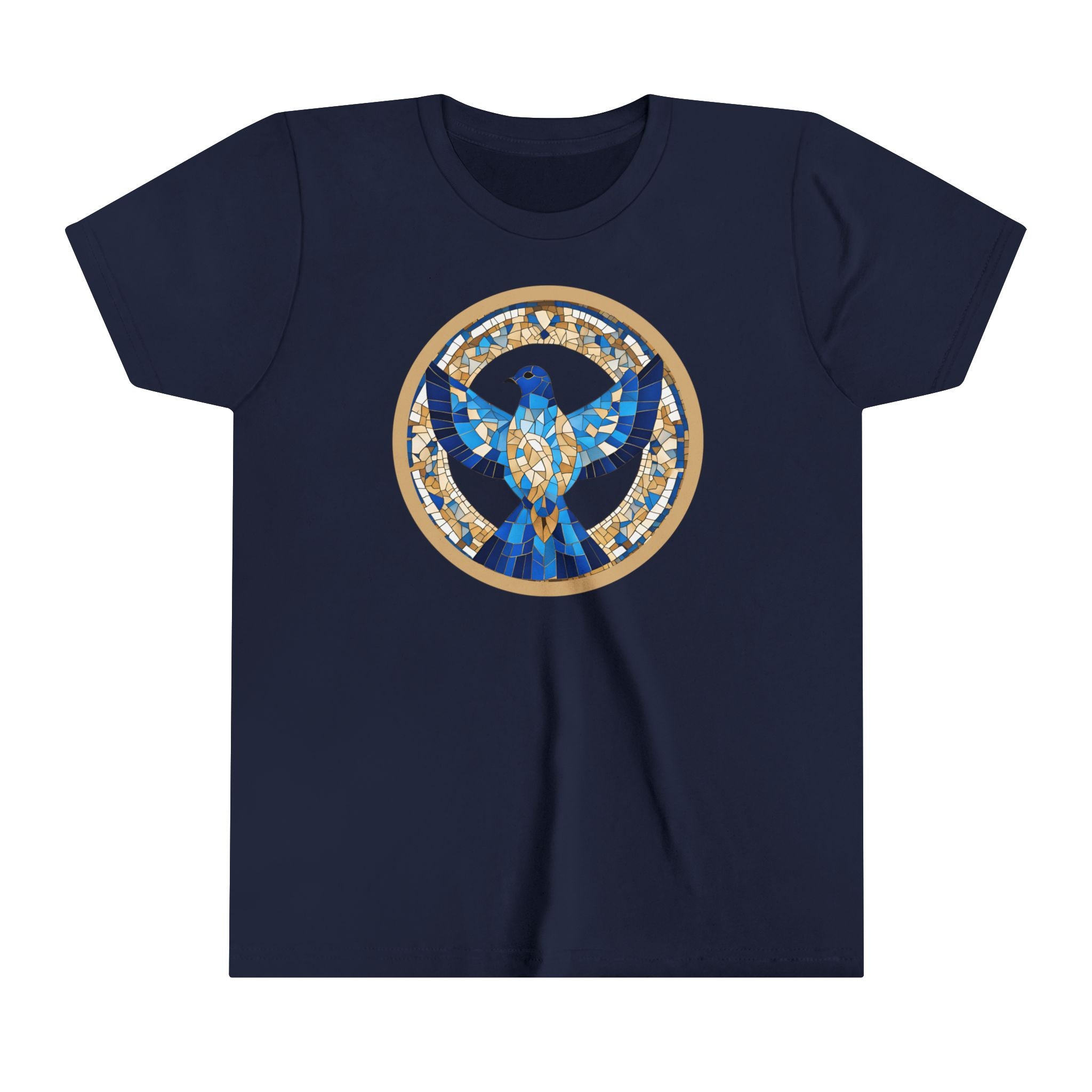 Holy Spirit Mosaic (Dove) -  Premium Youth Short Sleeve Tee
