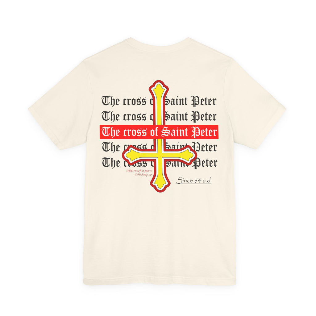 Saint Peter Cross Graphic Tee — Retro Gothic Unisex TShirt