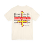 Saint Peter Cross Graphic Tee — Retro Gothic Unisex TShirt