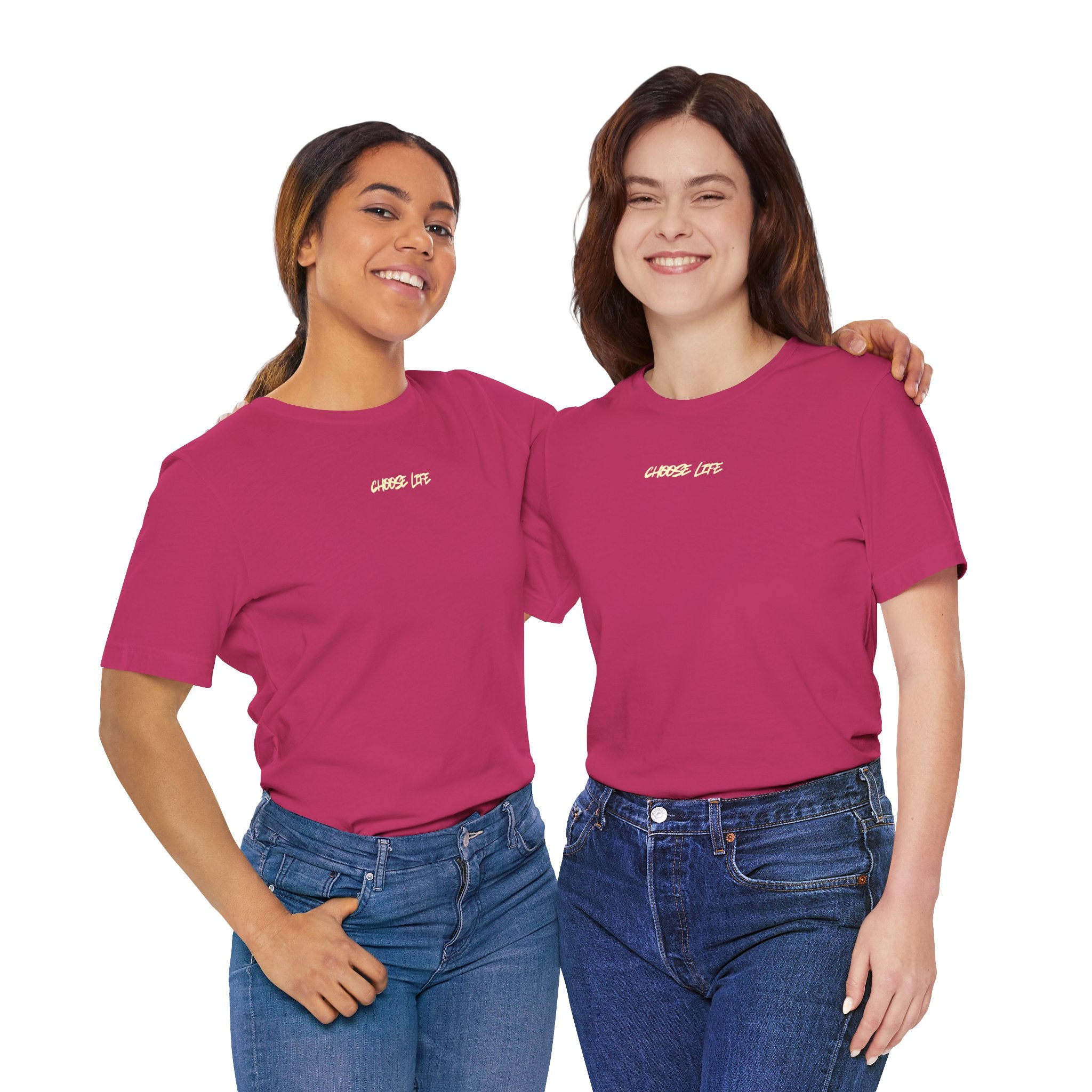 Choose Life - Unisex Tee by @thecrunchycatholicmom