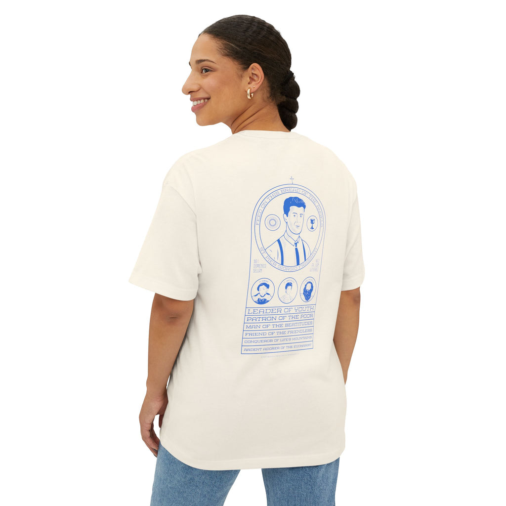 St. Pier Giorgio Frassati - Unisex Oversized Boxy Tee