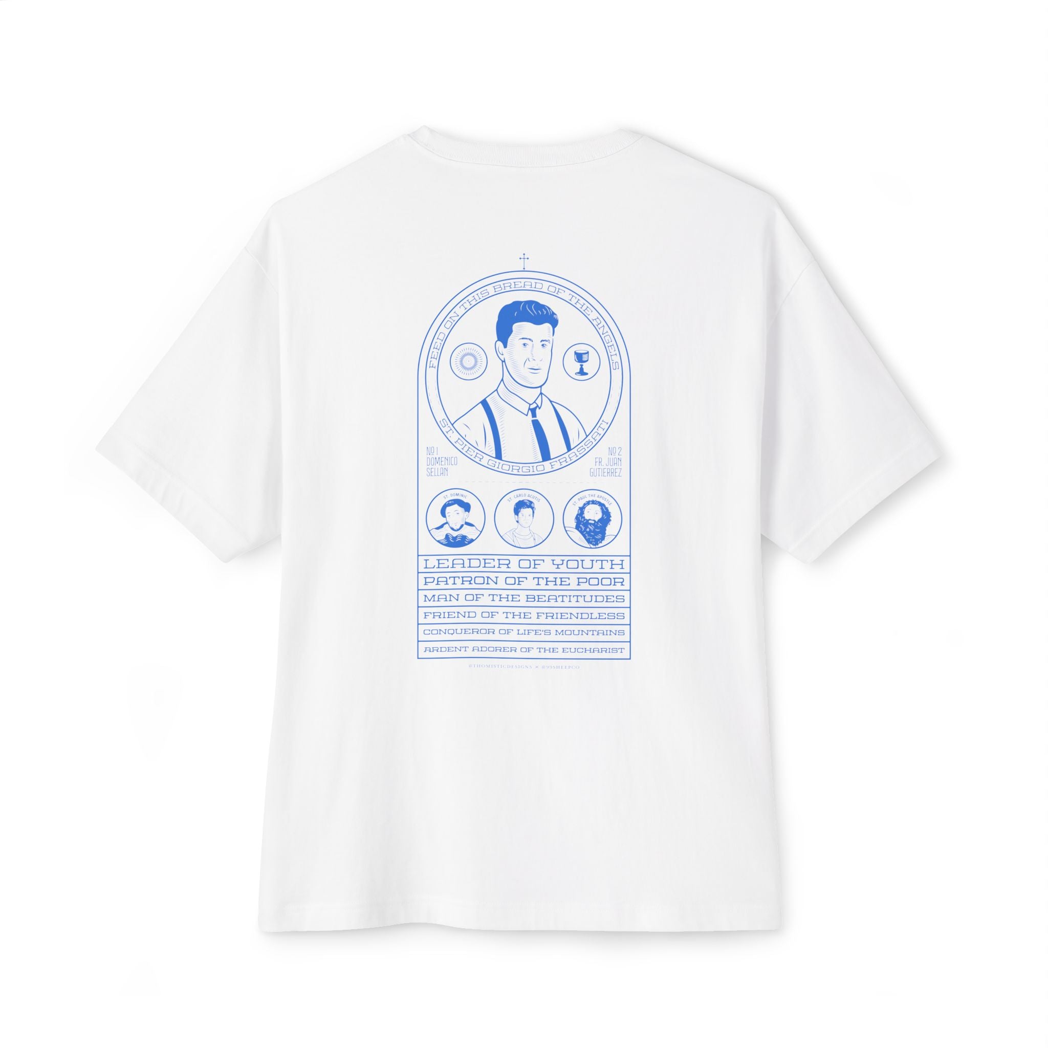 St. Pier Giorgio Frassati - Unisex Oversized Boxy Tee