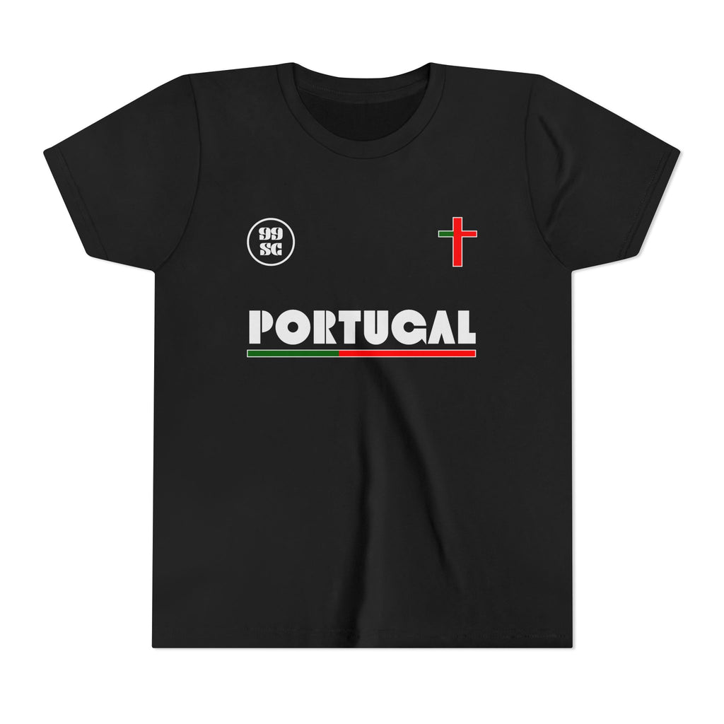 Our Lady of Fátima Catholic T-Shirt · Portugal Soccer Youth Tee · Unisex Marian Devotion Apparel · Made in USA · 100% Profits Donated · 2026
