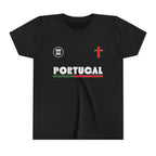 Our Lady of Fátima Catholic T-Shirt · Portugal Soccer Youth Tee · Unisex Marian Devotion Apparel · Made in USA · 100% Profits Donated · 2026