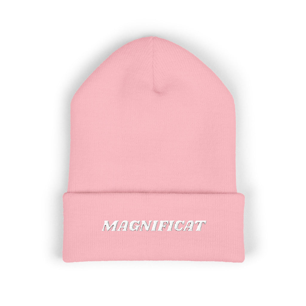 Magnificat Embroidered Cuffed Beanie Unisex