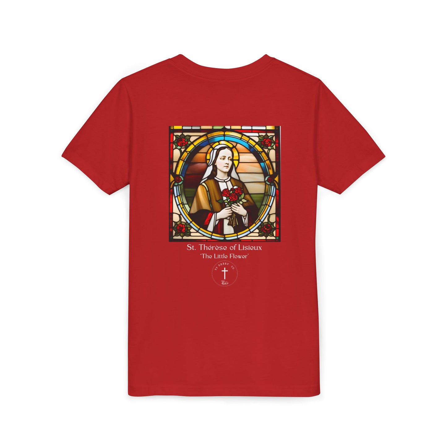 St. Therese of Lisieux Design - Unisex - Youth Short Sleeve Tee - Graphic Shirt