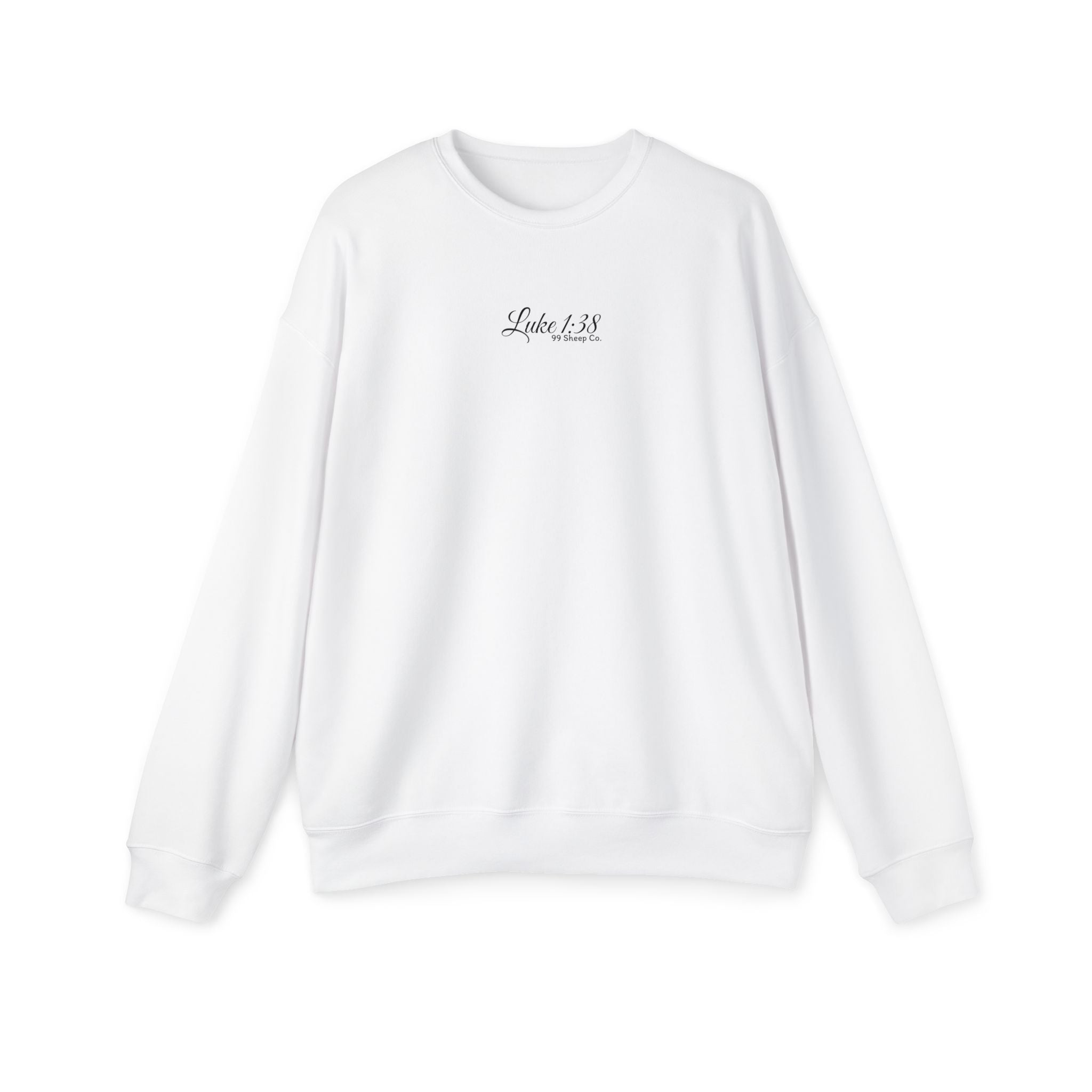 Behold the Handmaid of the Lord - Premium Women's Sweatshirt - 99 Sheep Signature Collection