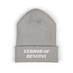 Terror of Demons Embroidered Cuffed Beanie Unisex
