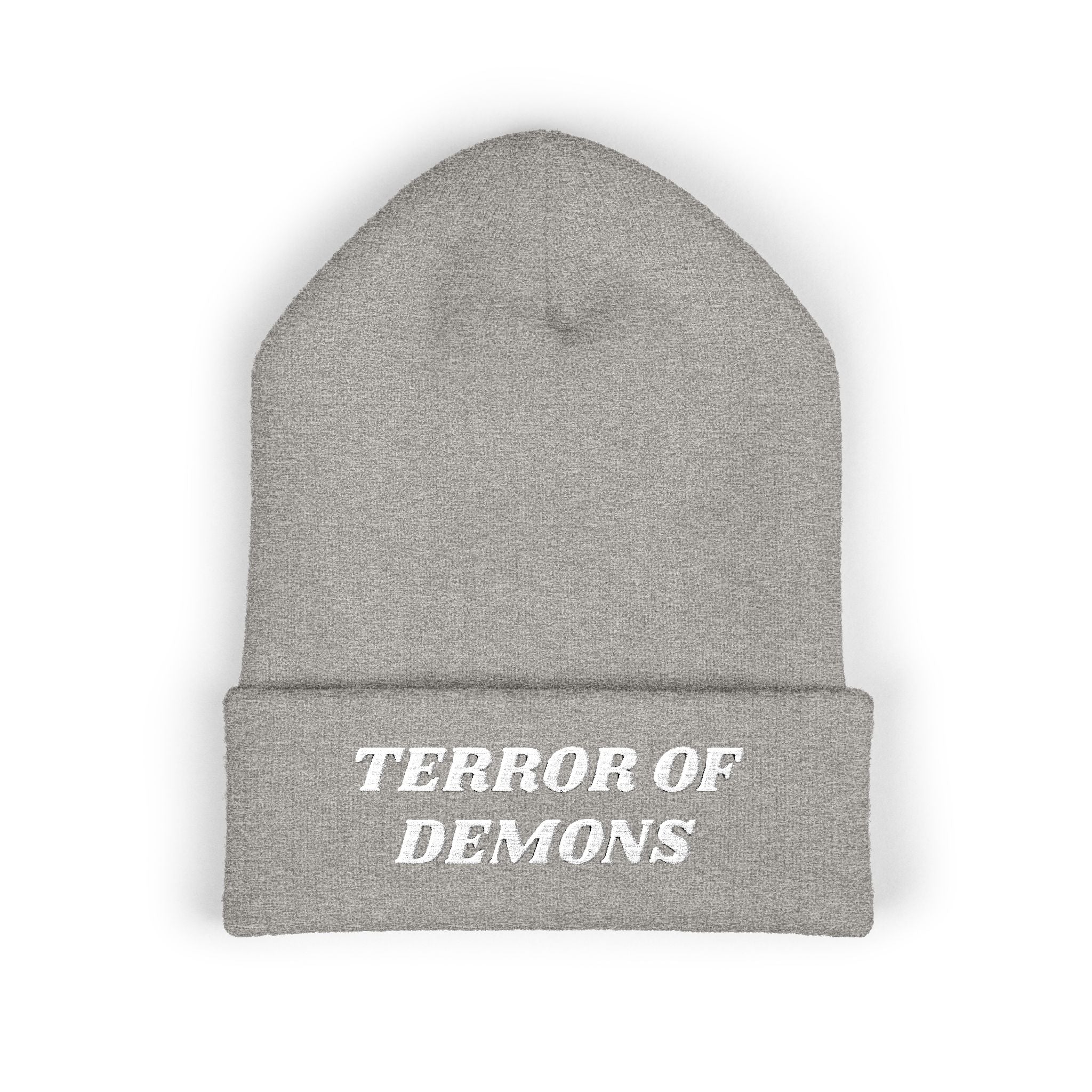 Terror of Demons Embroidered Cuffed Beanie Unisex