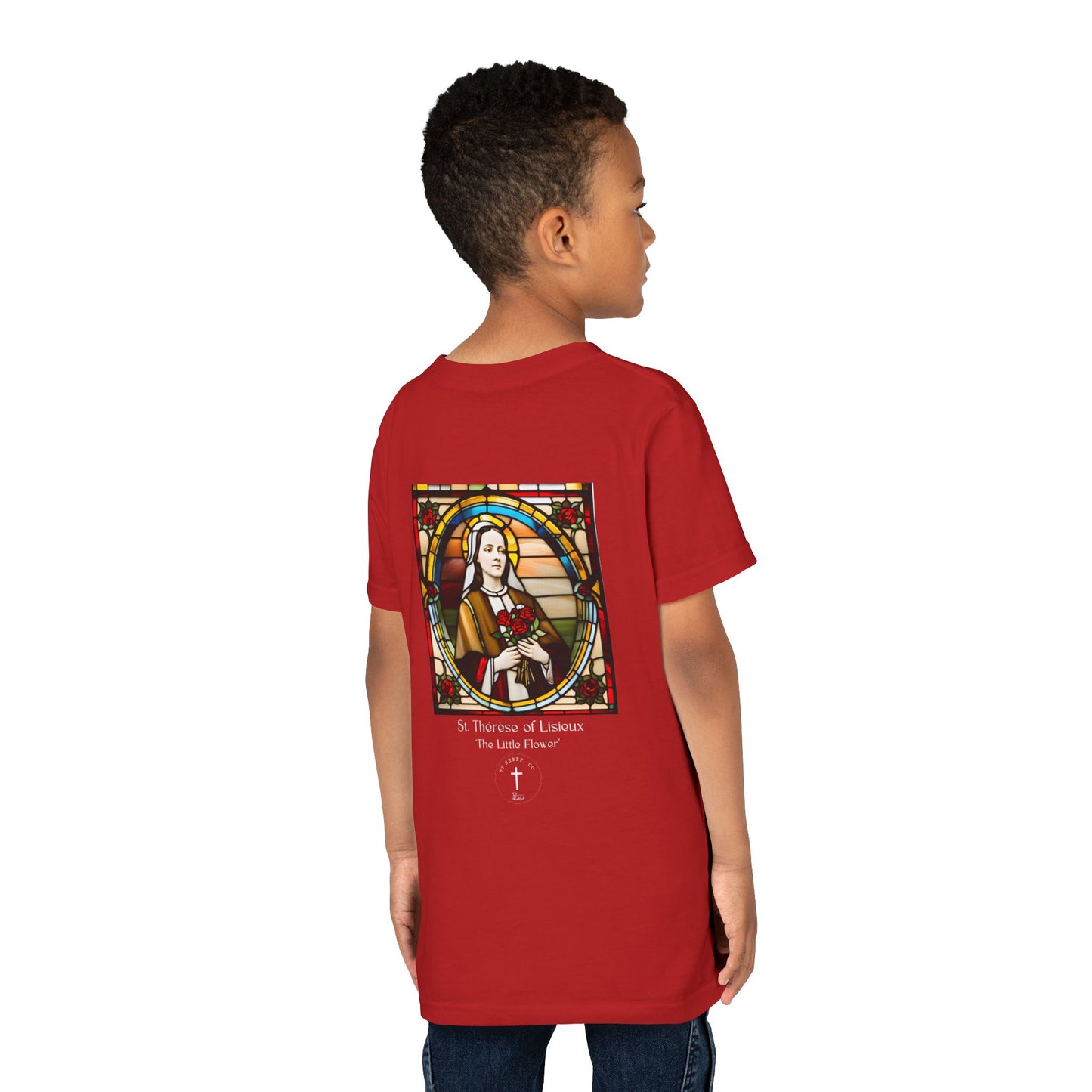 St. Therese of Lisieux Design - Unisex - Youth Short Sleeve Tee - Graphic Shirt