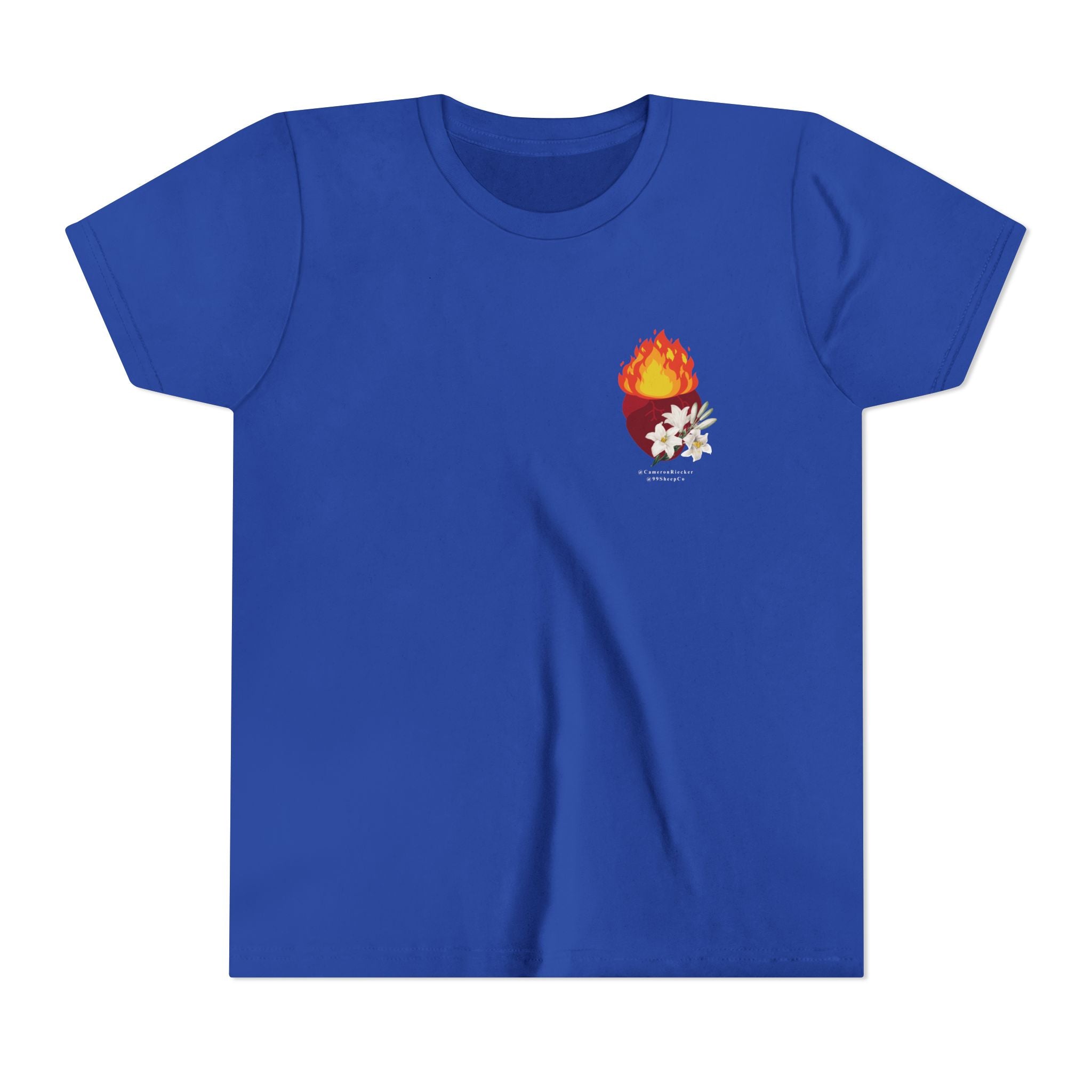 St. Joseph Chaste Heart - Unisex Youth Short Sleeve Tee - Graphic Shirt