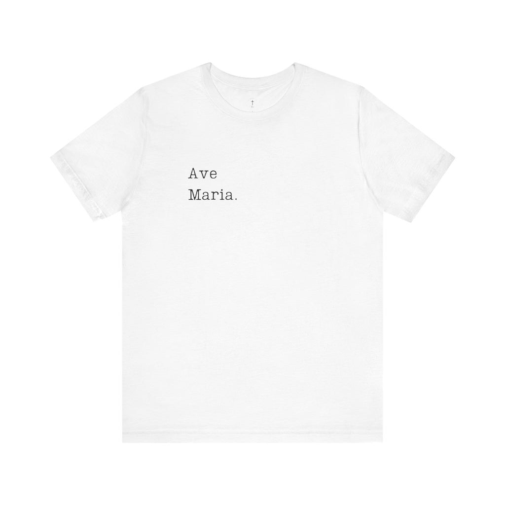Ave Maria - (White) Mens Jersey Short Sleeve Tee