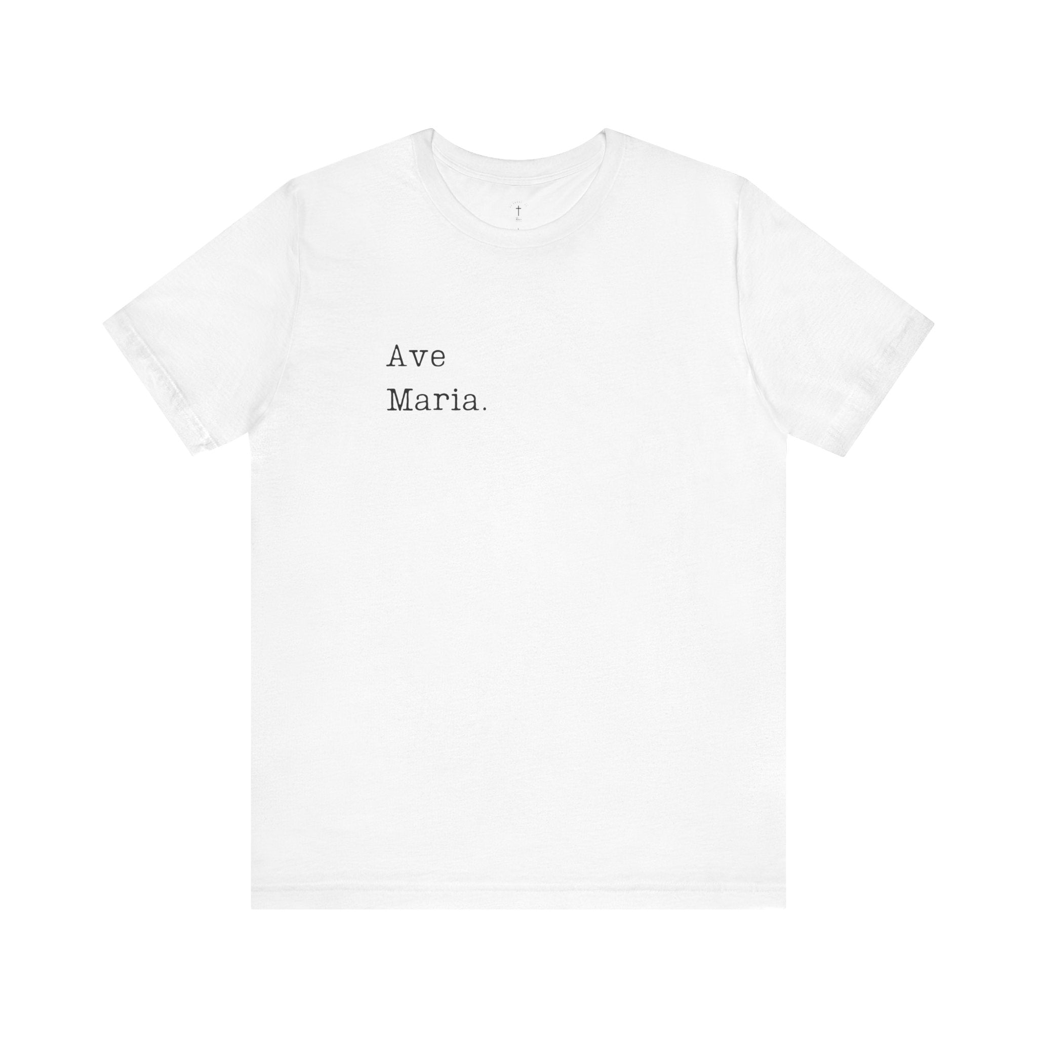 Ave Maria - (White) Mens Jersey Short Sleeve Tee