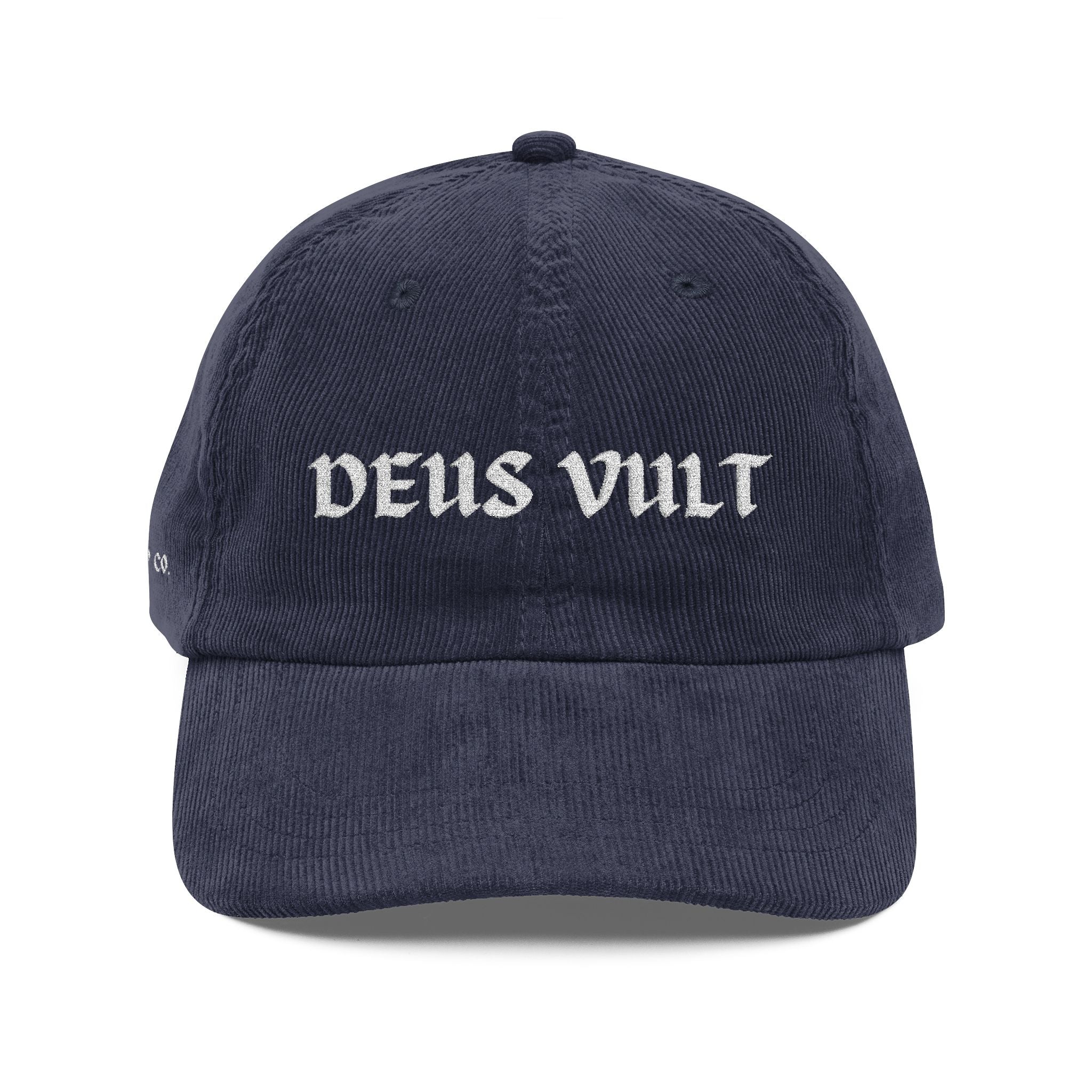 DEUS VULT - Vintage Embroidery Corduroy Cap