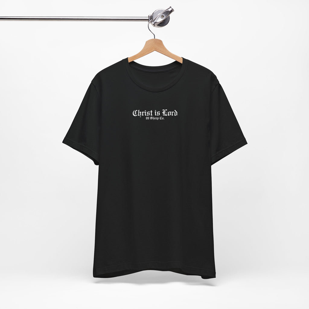 Christ is Lord - Minimal Gothic Print - Premium Unisex Tee