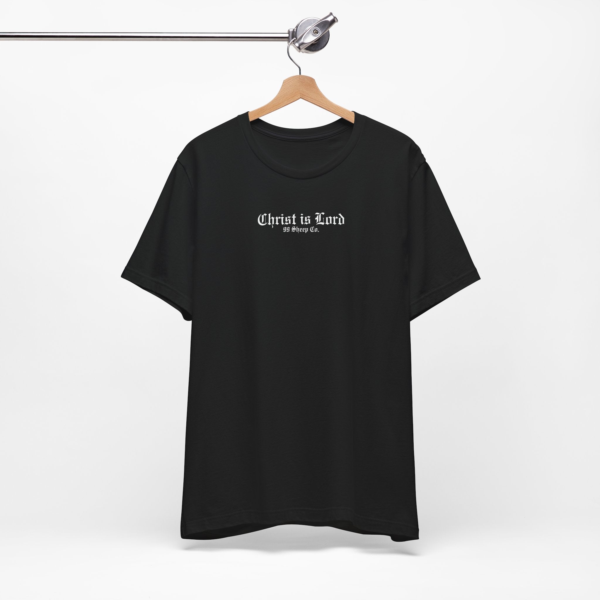 Christ is Lord - Minimal Gothic Print - Premium Unisex Tee
