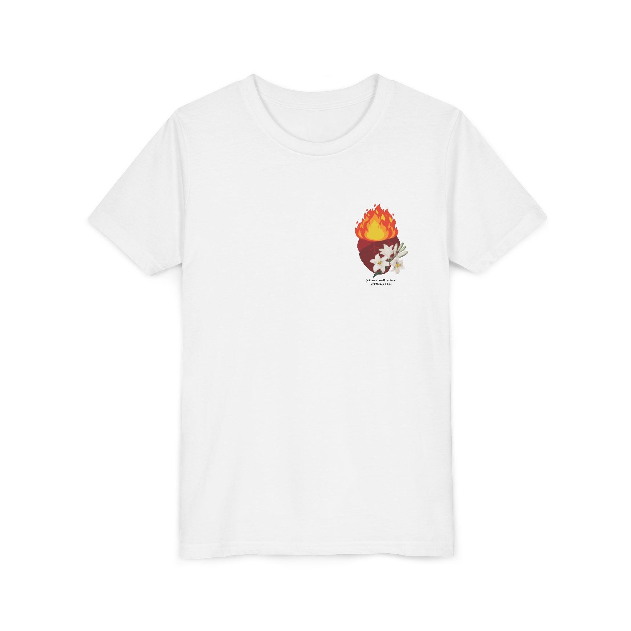 St. Joseph Chaste Heart - Unisex Youth Short Sleeve Tee - Graphic Shirt