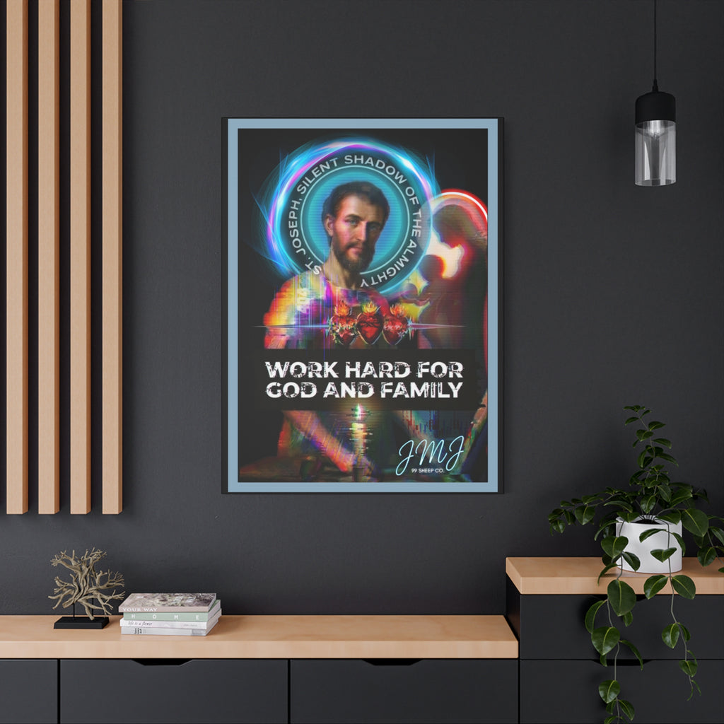 St. Joseph 'Virtuous Men' - Graphic Canvas — Stretched Matte Wall Art