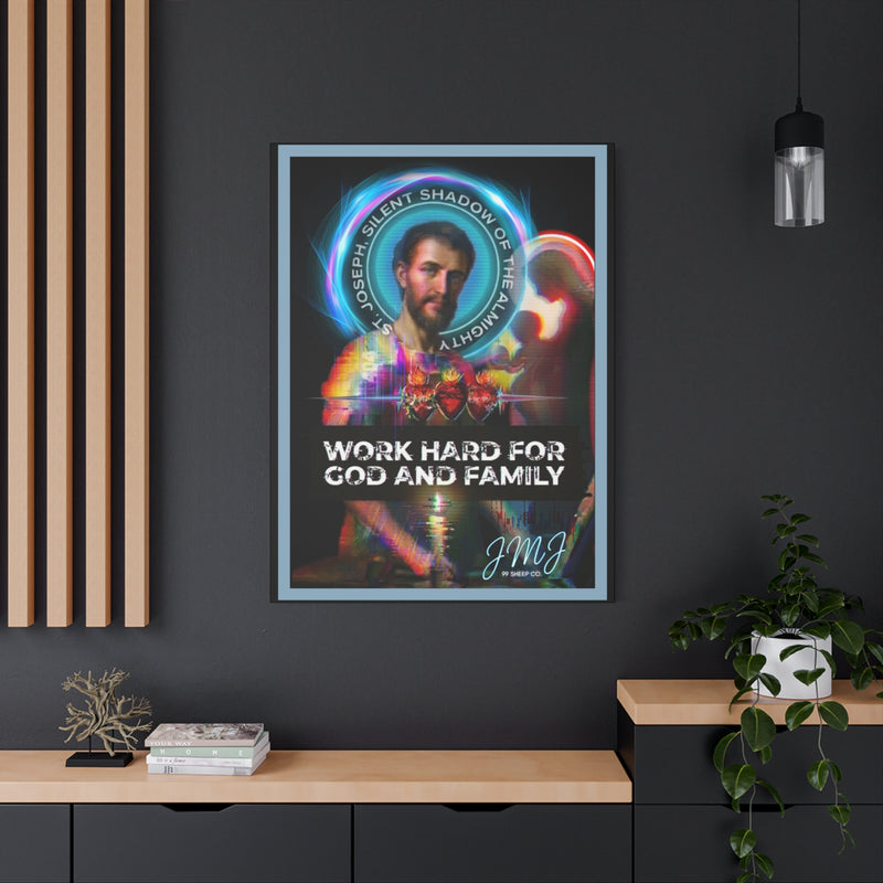 St. Joseph 'Virtuous Men' - Graphic Canvas — Stretched Matte Wall Art