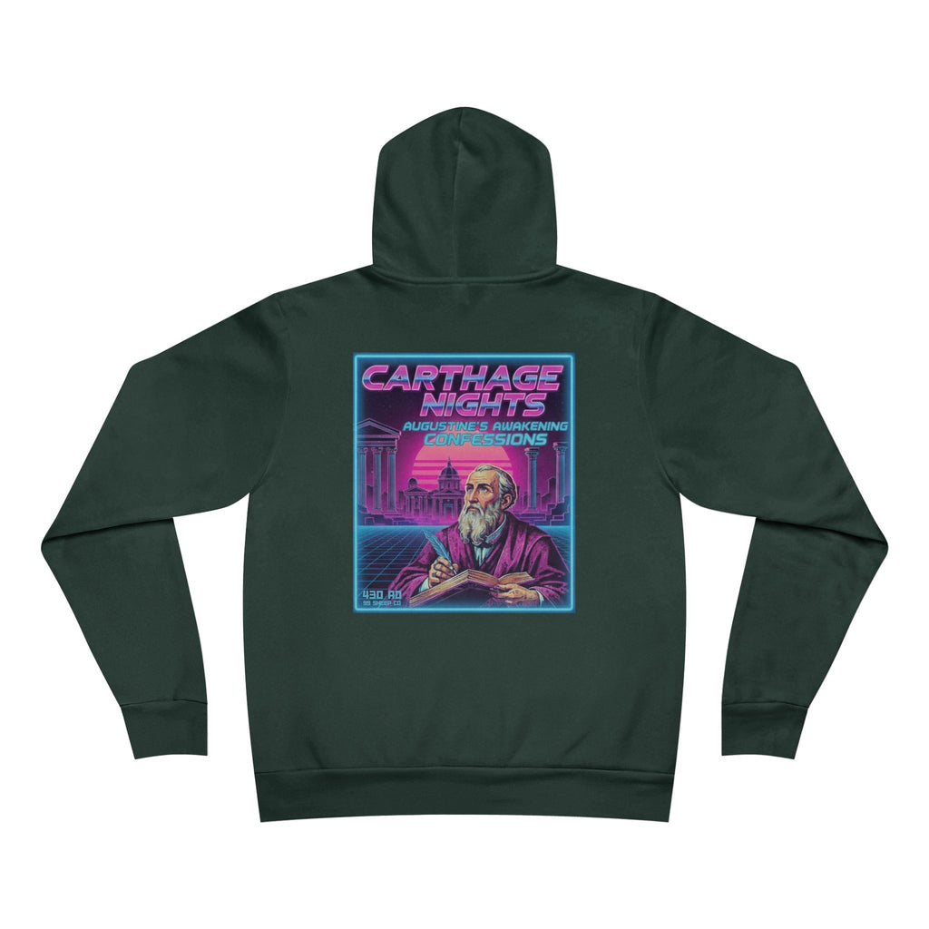 Carthage Nights - St. Augustine - Premium Retro Vaporware Unisex Hoodie