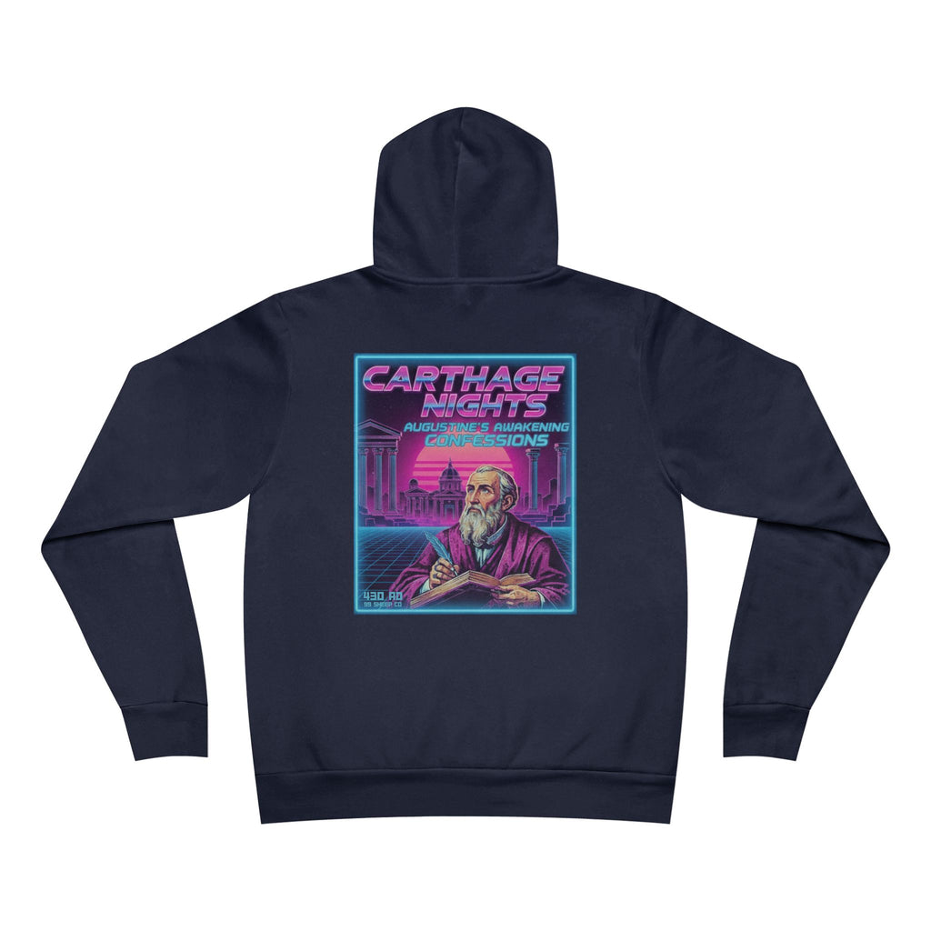 Carthage Nights - St. Augustine - Premium Retro Vaporware Unisex Hoodie