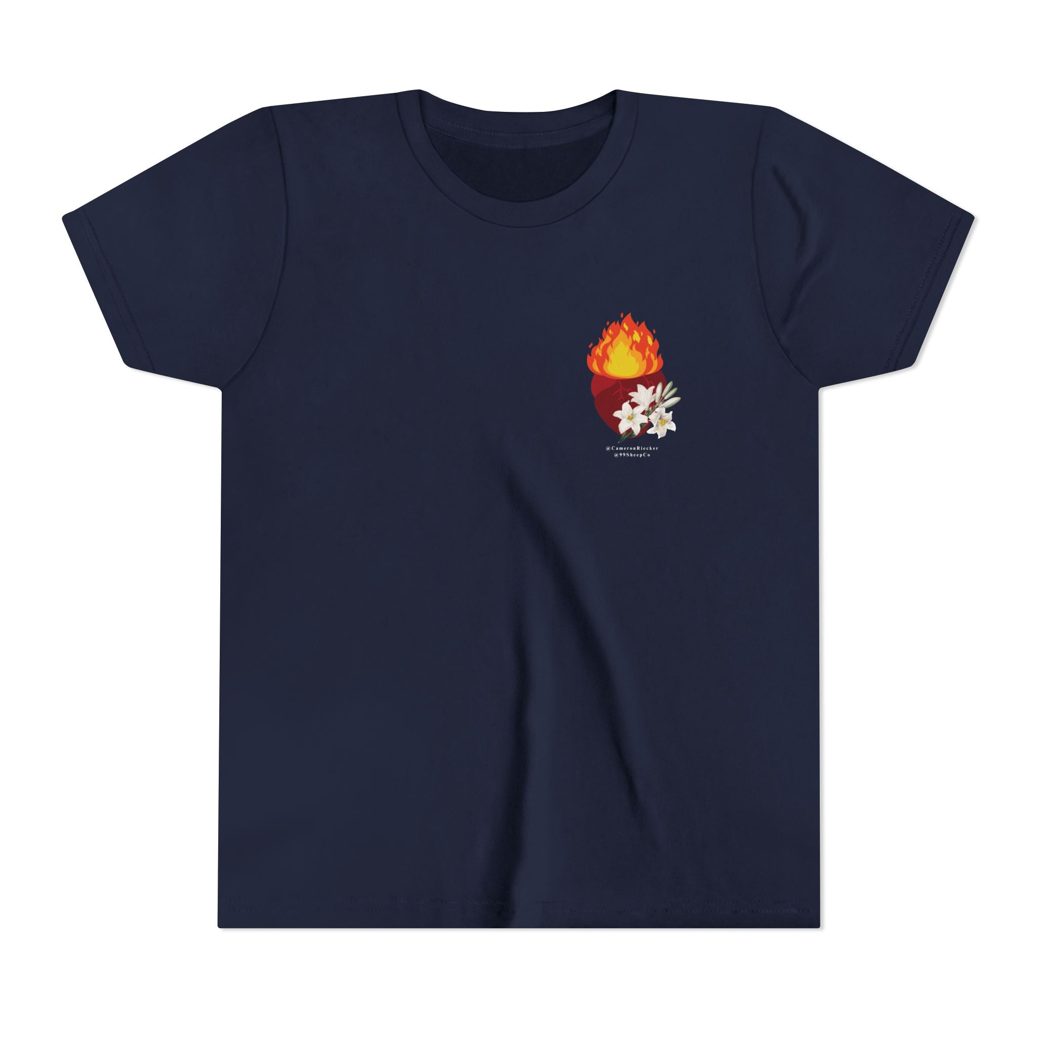 St. Joseph Chaste Heart - Unisex Youth Short Sleeve Tee - Graphic Shirt