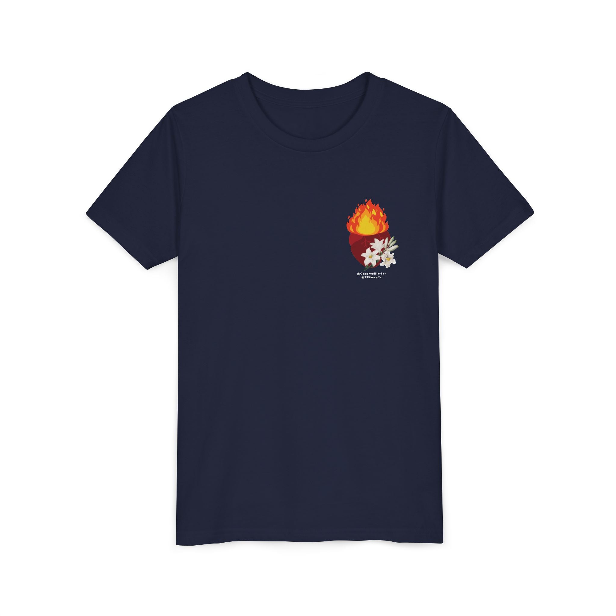 St. Joseph Chaste Heart - Unisex Youth Short Sleeve Tee - Graphic Shirt