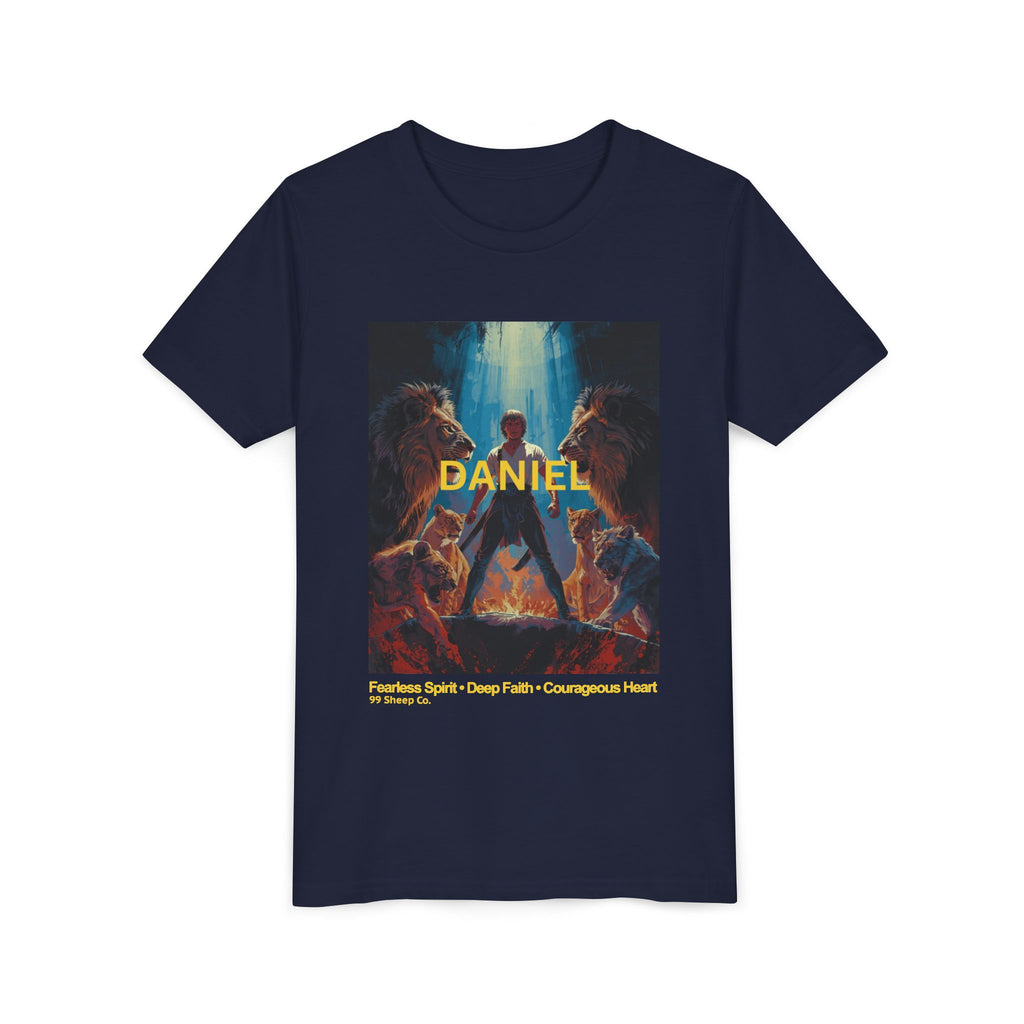 Daniel in the Lion's Den - Unisex - Youth Short Sleeve Tee - Graphic Shirt