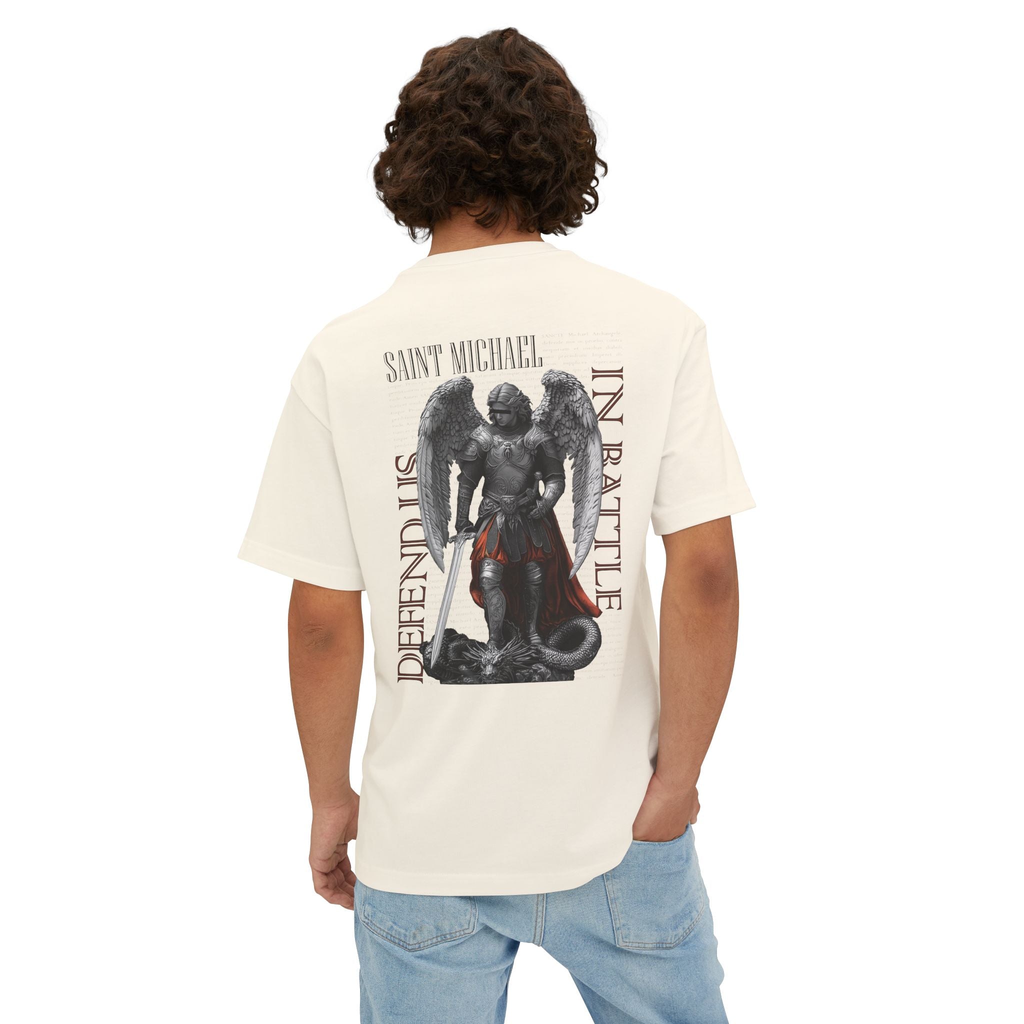St. Michael the Archangel -  Unisex Oversized Boxy Tee