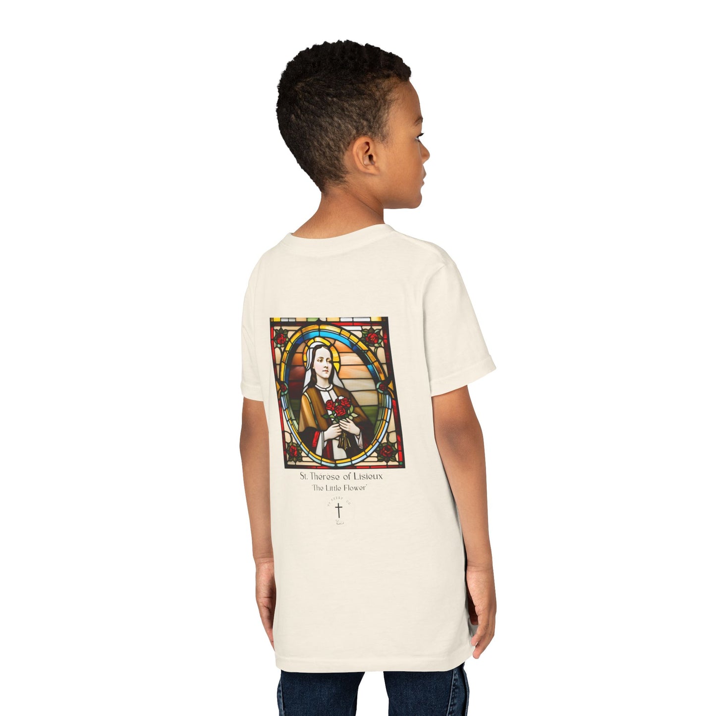 St. Therese of Lisieux Design - Unisex - Youth Short Sleeve Tee - Graphic Shirt