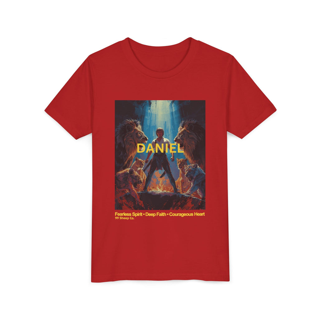 Daniel in the Lion's Den - Unisex - Youth Short Sleeve Tee - Graphic Shirt