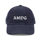 AMDG Vintage Embroidery Corduroy Cap