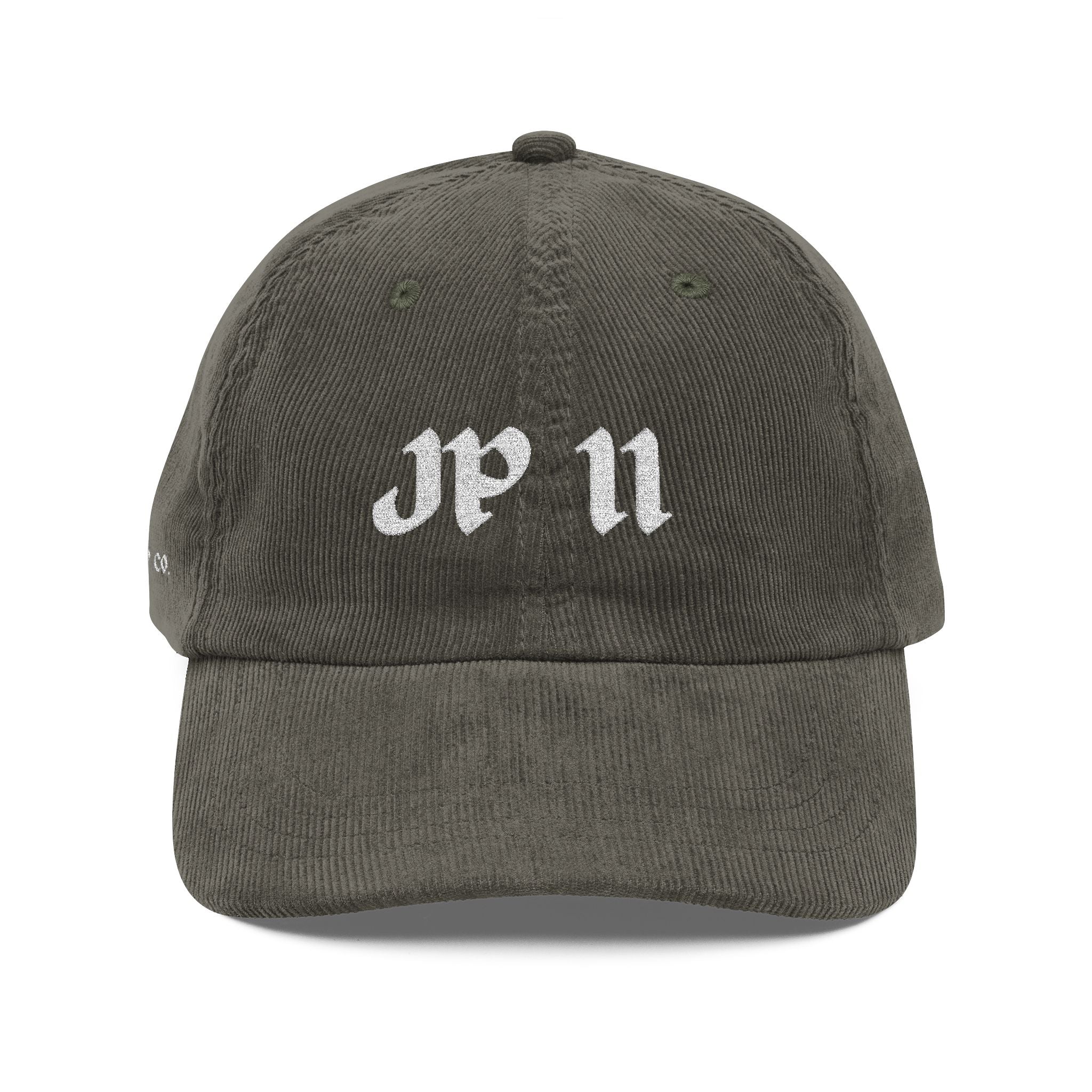Pope John Paul II - Vintage Embroidery Corduroy Cap