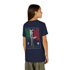 Padre Pio × Italy — "Pray, Hope, Don't Worry" Youth Tee | Saints of the Pitch