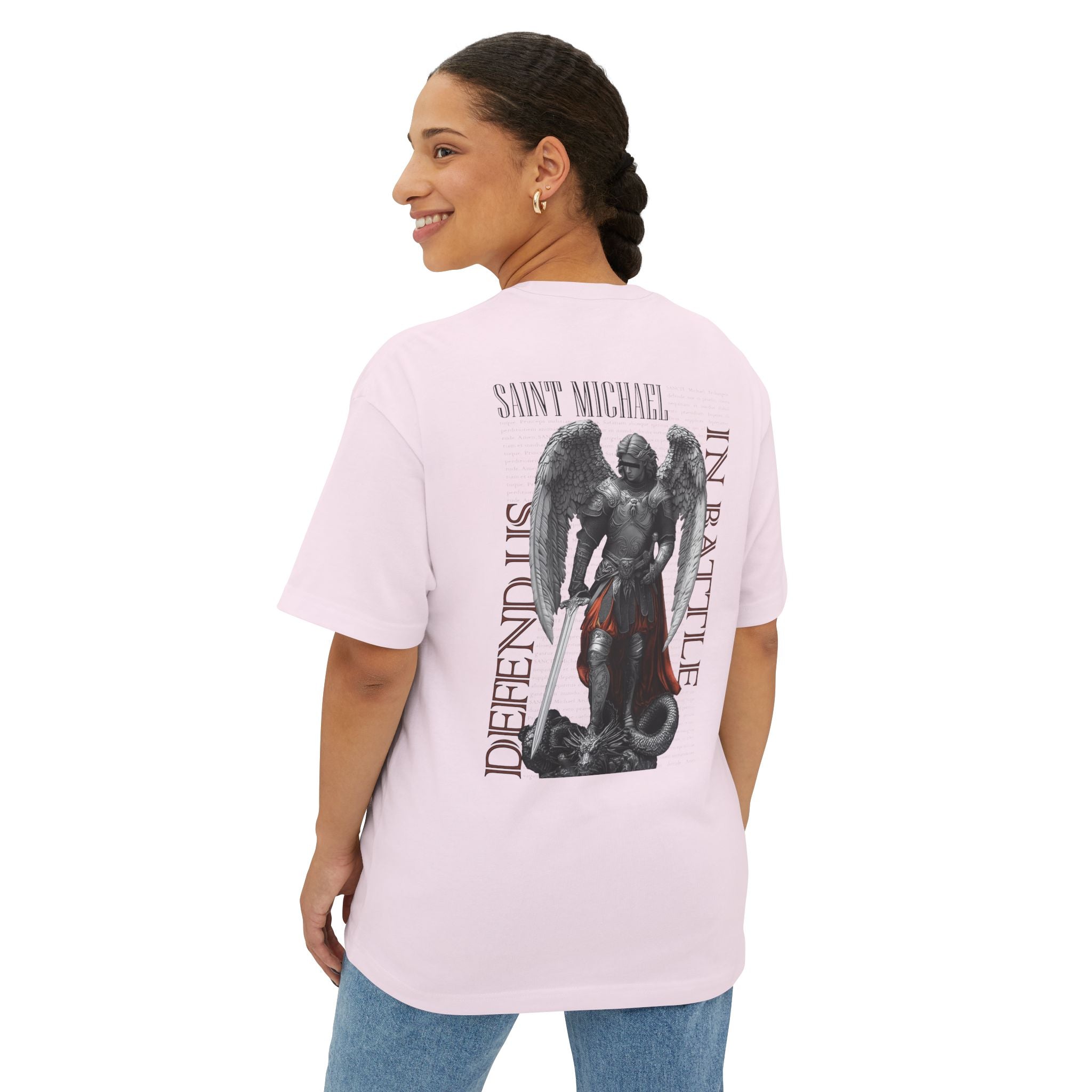 St. Michael the Archangel -  Unisex Oversized Boxy Tee
