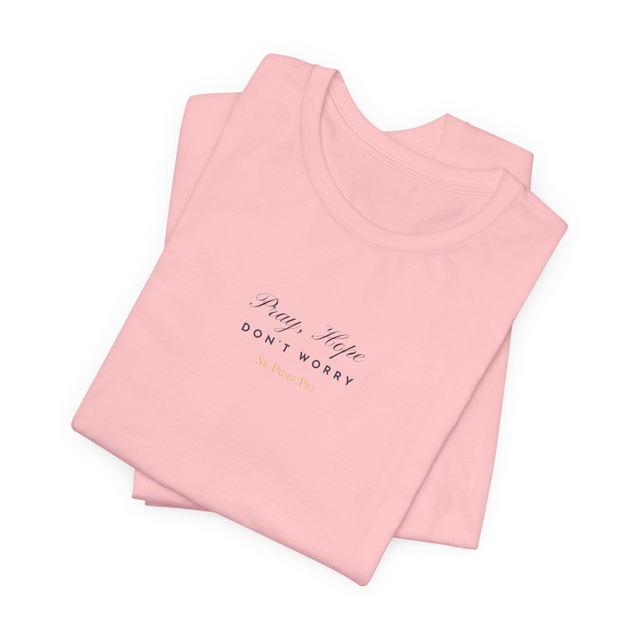 Padre Pio × Italy — "Pray, Hope, Don't Worry" Tee | Saints of the Pitch